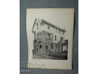 1900 Βιέννη αρχιτεκτονική λιθογραφία οικιστικού κτιρίου σπιτιού