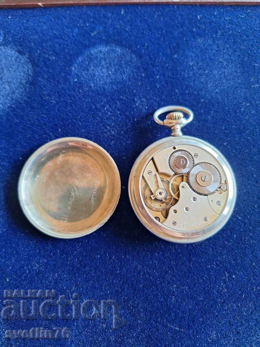 Συλλεκτικό παλιό ελβετικό ρολόι τσέπης Longines - 5