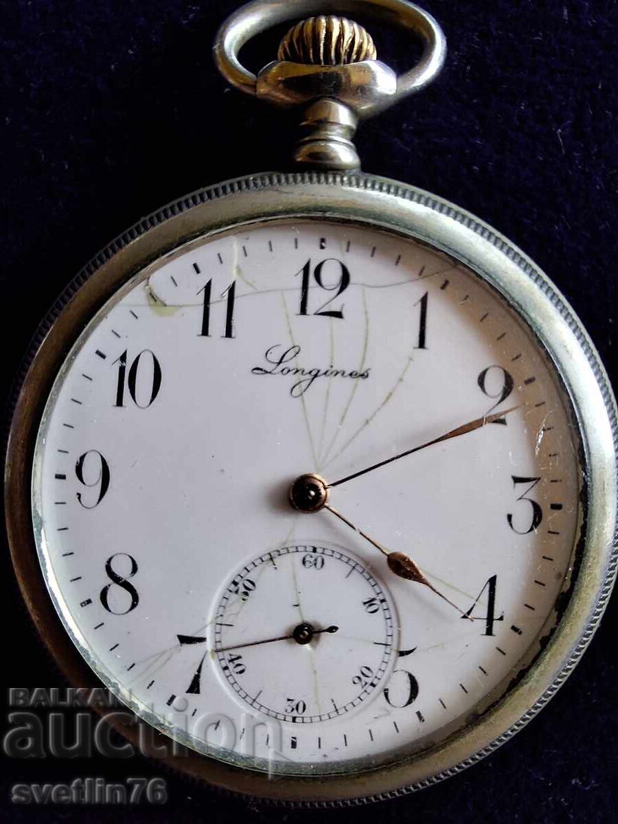 Συλλεκτικό παλιό ελβετικό ρολόι τσέπης Longines