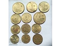 12 монети от 90те години България - За 1 €вро