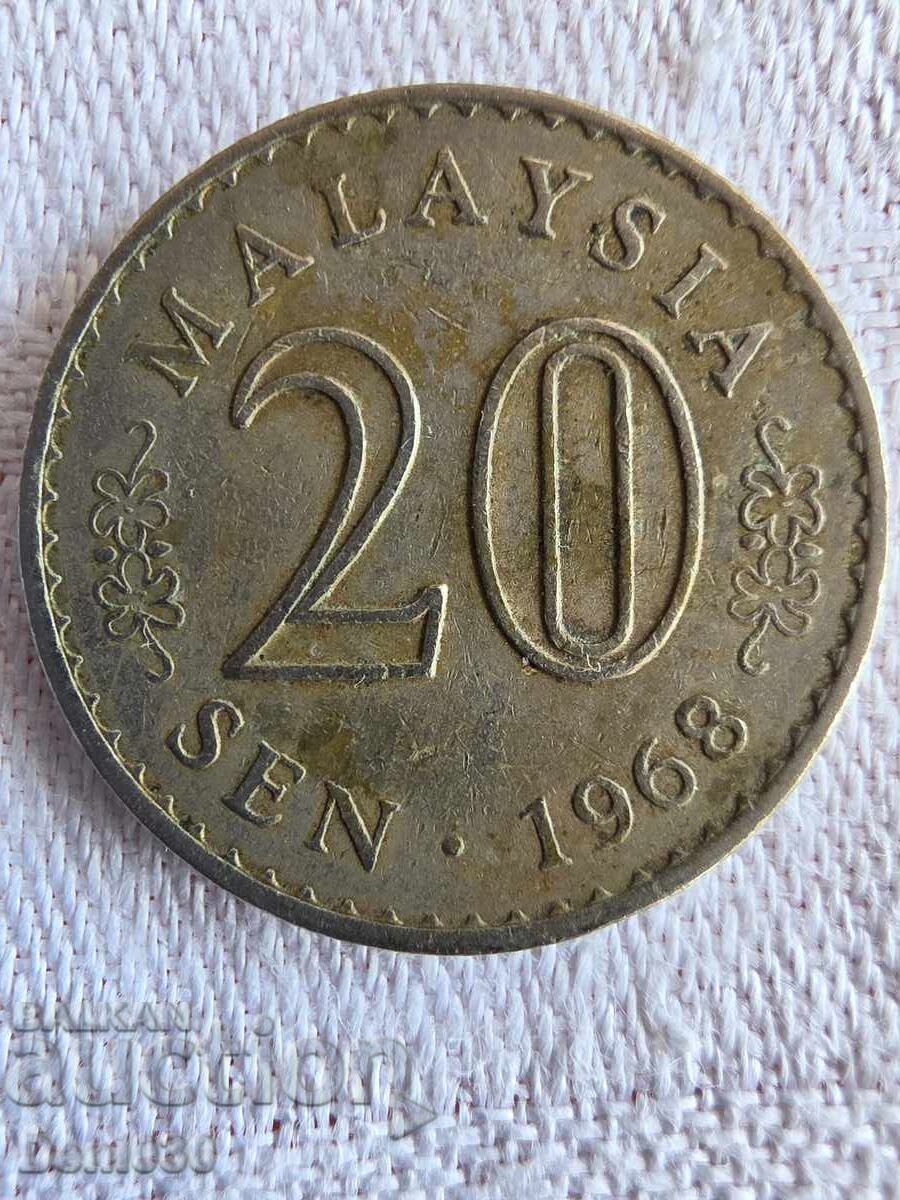 20 sen Malaezia, 1968 20 sen Malaezia, 1968