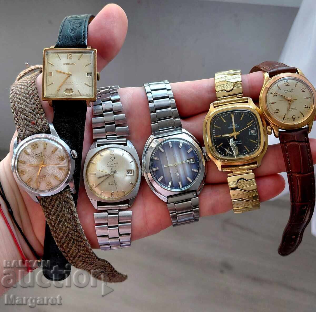 LOT OF 6 WORKING WATCHES