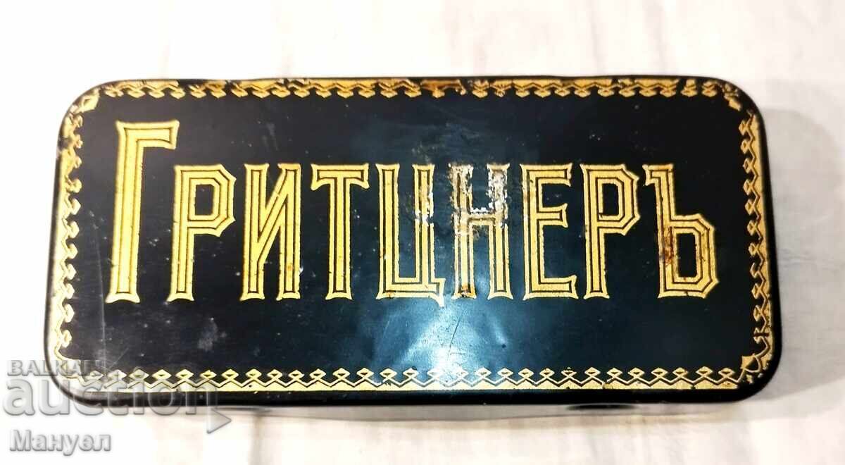Стара българска кутия " Гритцнерь, Царство България. с цена € 19.90 | 38.92 лв.