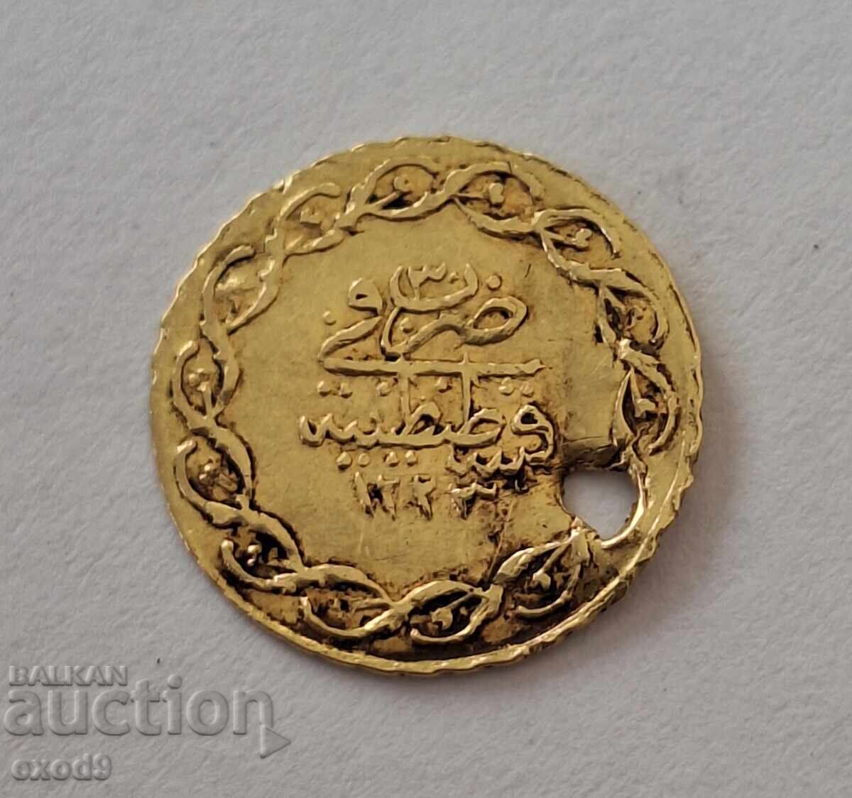 Gold coin 1/4 Jedid Mahmudiye 1223 / 3 with price € 59.90 | 117.15 BGN