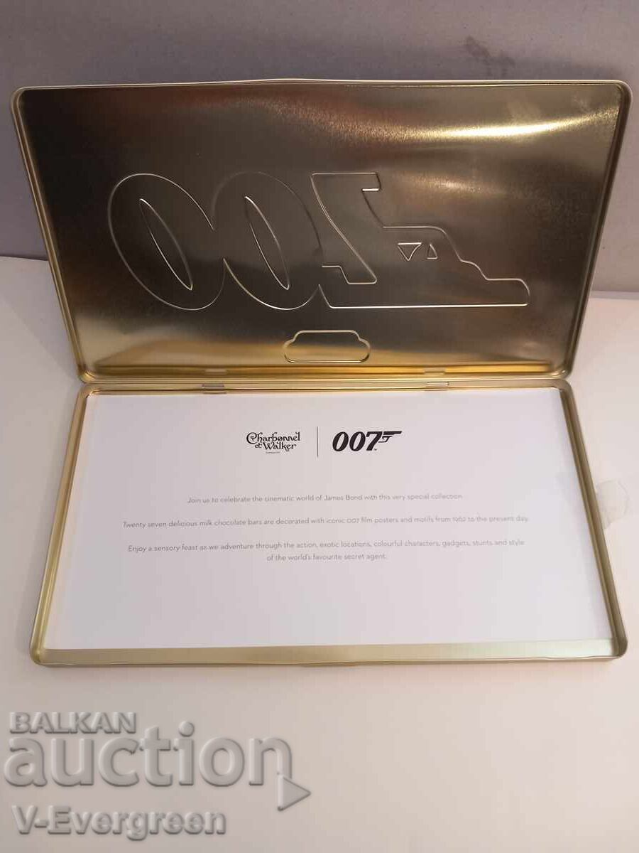 Agent 007 James Bond collector's box of chocolates with price € 0.01 | 0.02 BGN