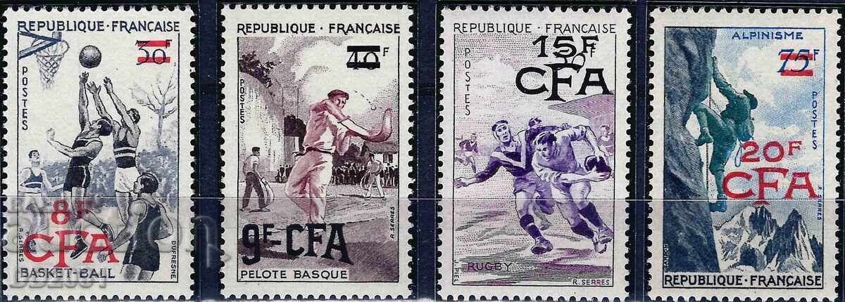 Γαλλία Ρεϋνιόν 1956 - αθλητισμός MNH