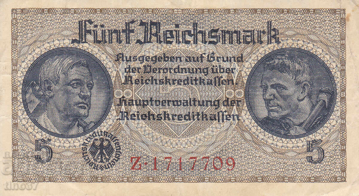 tino37 - GERMANIA - 5 MĂRCI - 1939/44 cu preț € 3.70 | 7.24 BGN
