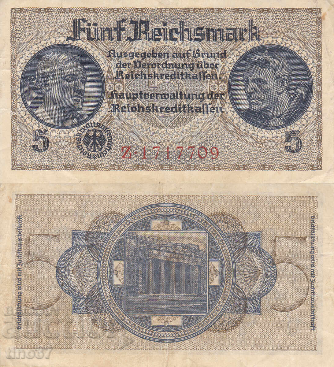 tino37 - GERMANIA - 5 MĂRCI - 1939/44