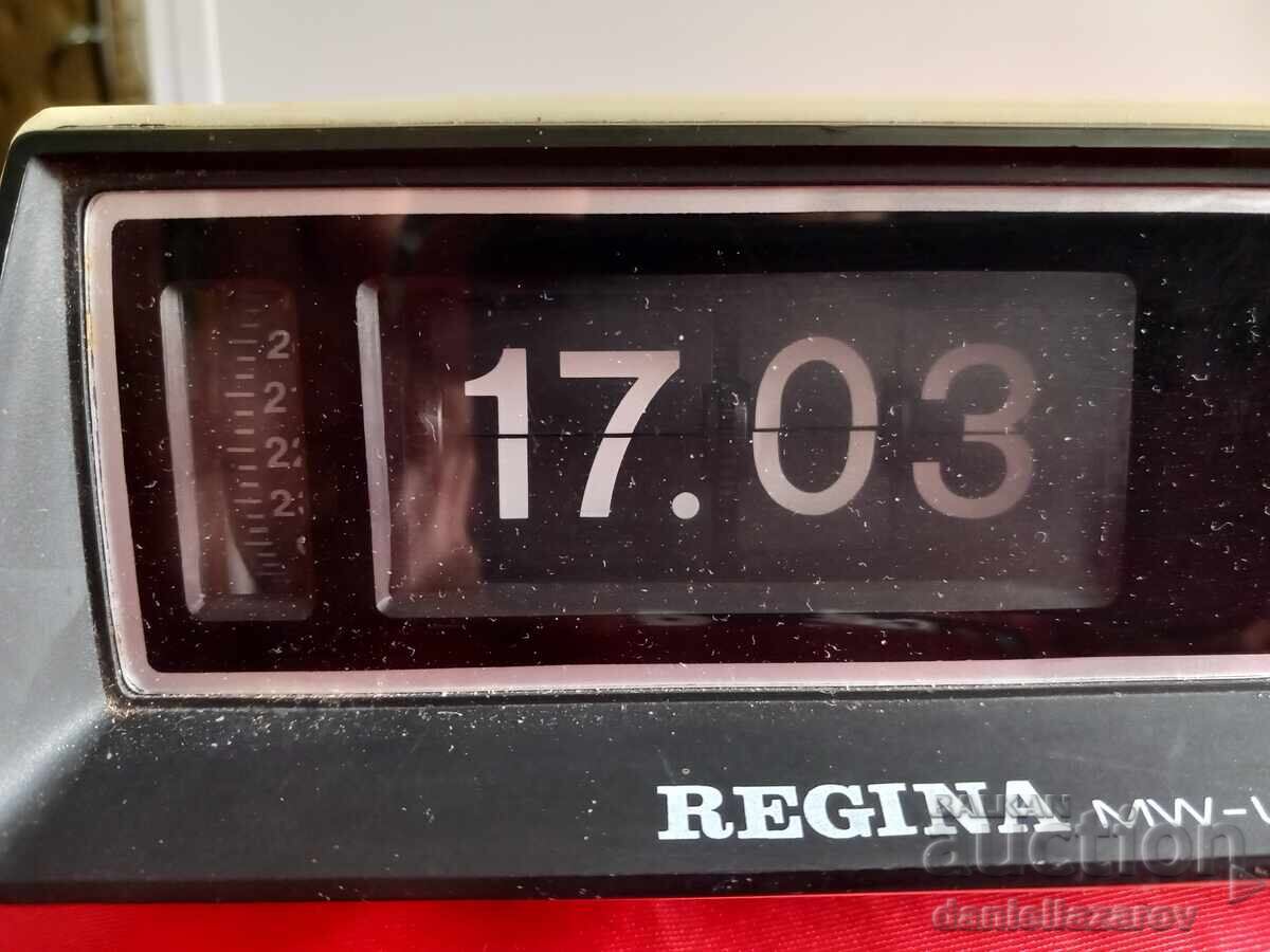 REGINA ,Стар ФЛИП Радио-Часовник 1970-те с цена € 65.00 | 127.13 лв.