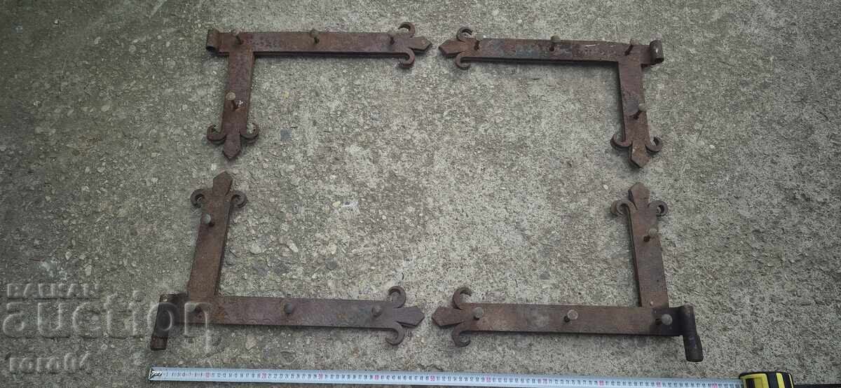 HINGES - HUGE - FORGED - DOUBLE