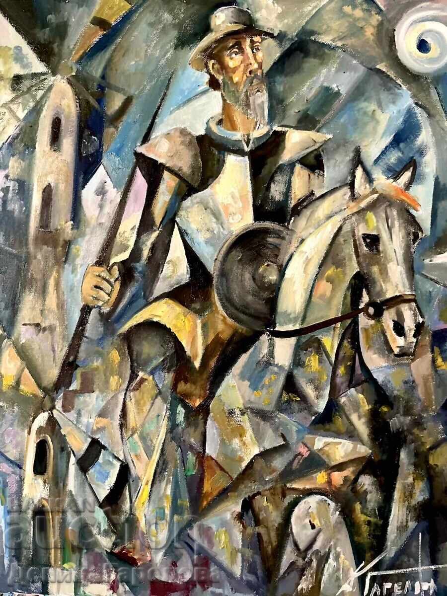 Denitsa Garelova painting “Don Quixote” 50/40