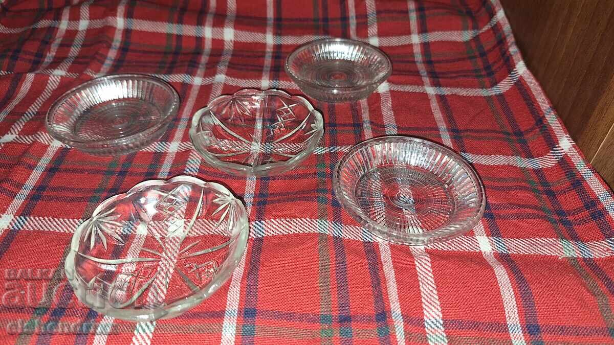 Farfurioare din sticlă pentru dulceață (5 bucăți) cu preț € 0.01 | 0.02 BGN