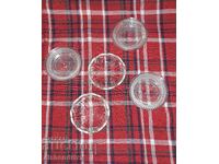 Farfurioare din sticlă pentru dulceață (5 bucăți)