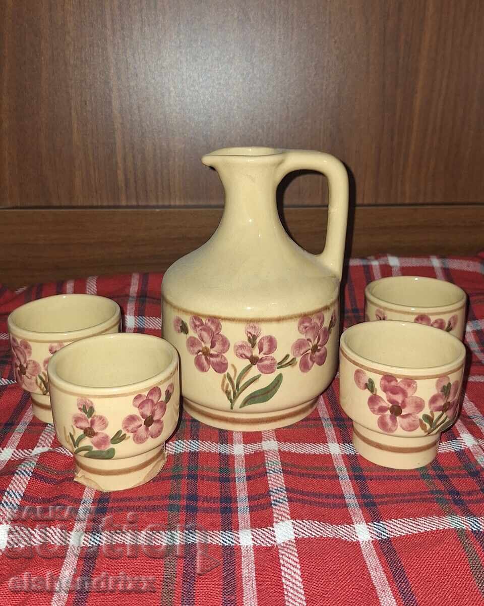 Serviciu ceramica pentru rachiu incalzit