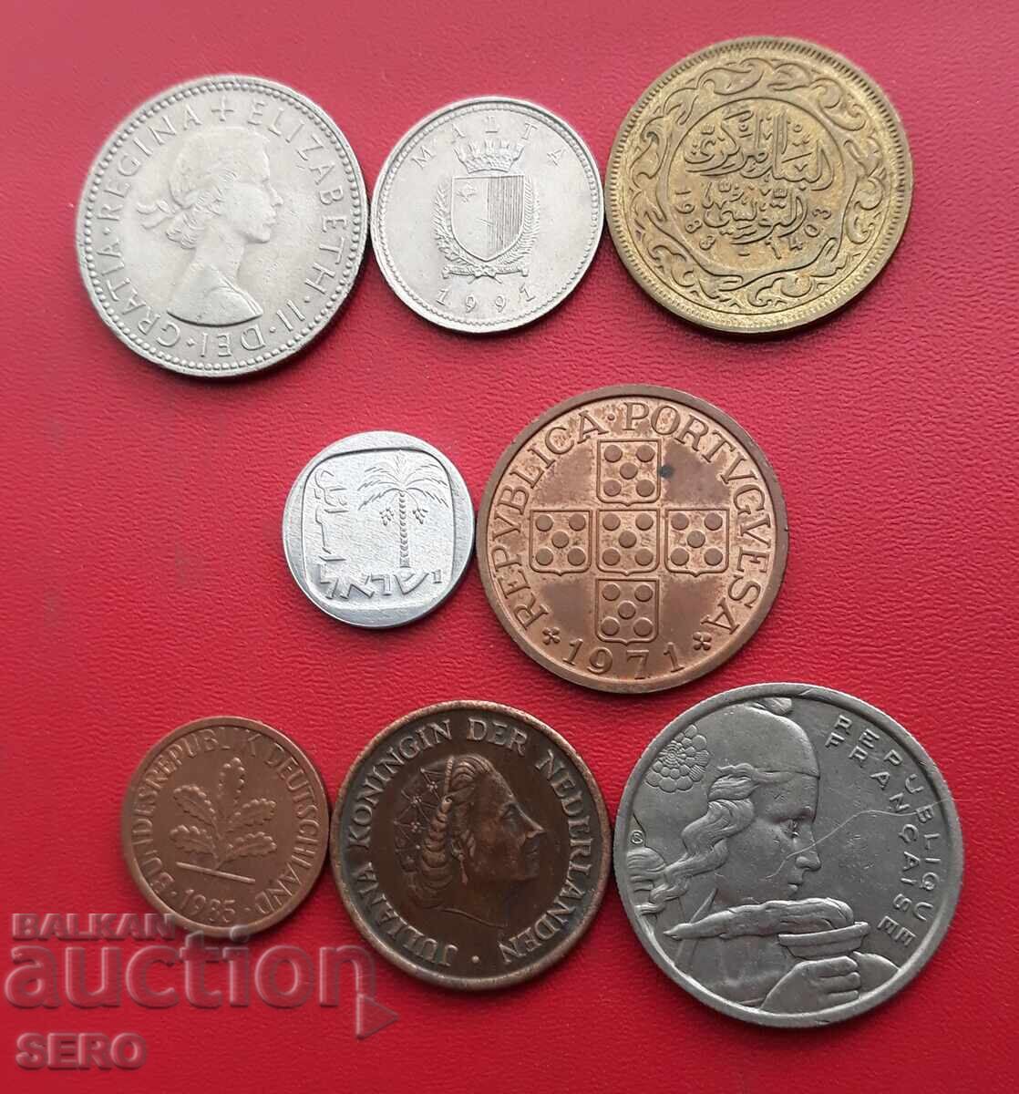 Lot mixt de 8 monede cu preț € 0.51 | 1.00 BGN