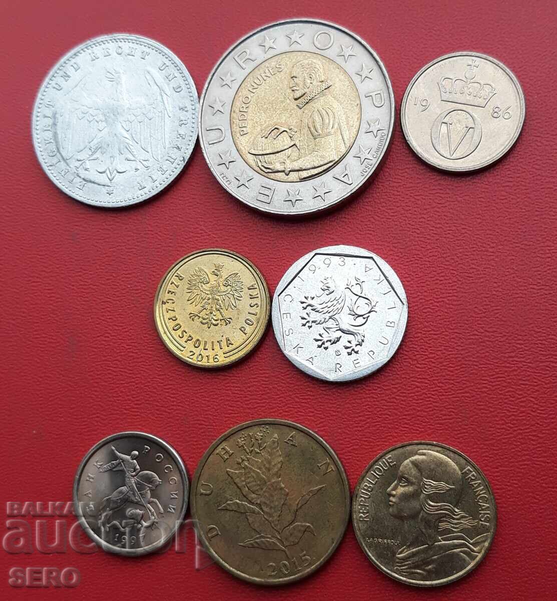 Lot mixt de 8 monede cu preț € 0.51 | 1.00 BGN