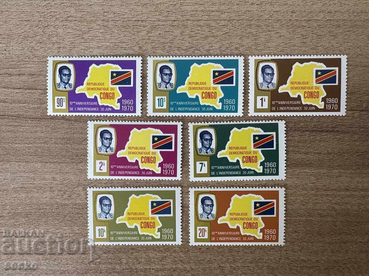 ДР Конго - 10 г. Независимост (1970) MNH