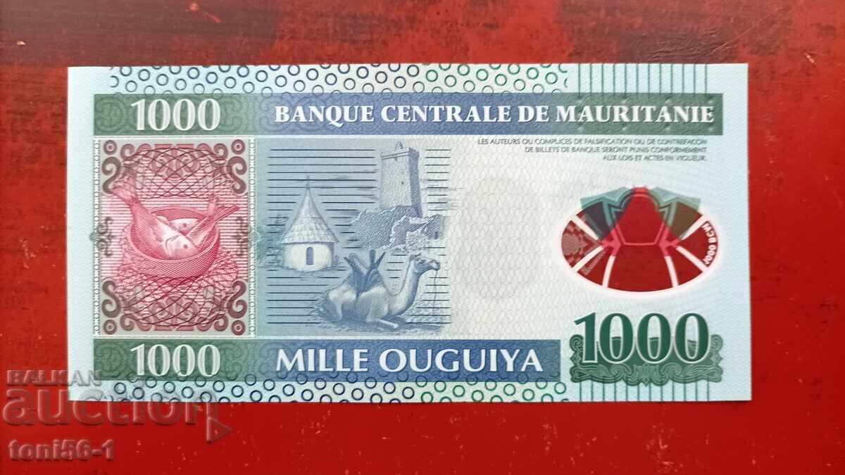 Мавритания 1000 угуиля 2014 - UNC Мавритания 1000 угуиля 2014 - UNC