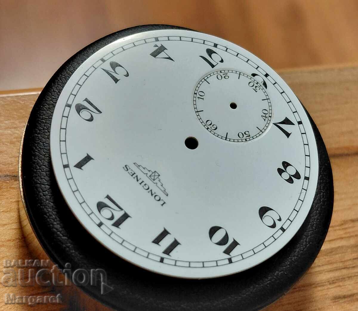 Циферблат Longines NOS Чисто нов за джобен часовник