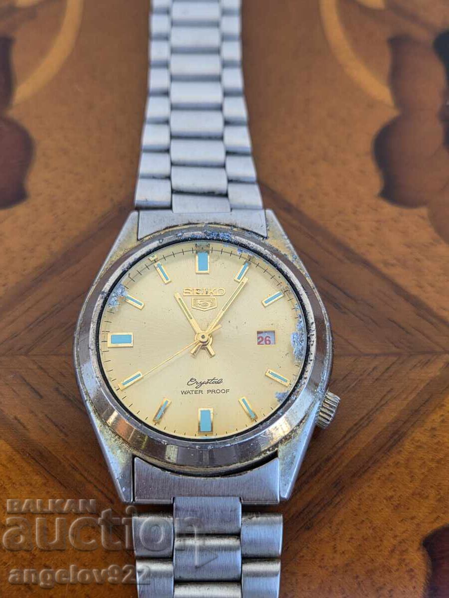 Auction Seiko 5 Crystal wristwatch Auction Seiko 5 Crystal wristwatch