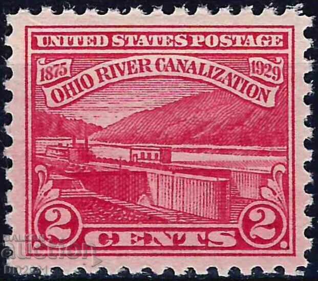 ΗΠΑ 1929 - πλοία διώρυγα MNH ΗΠΑ 1929 - πλοία διώρυγα MNH