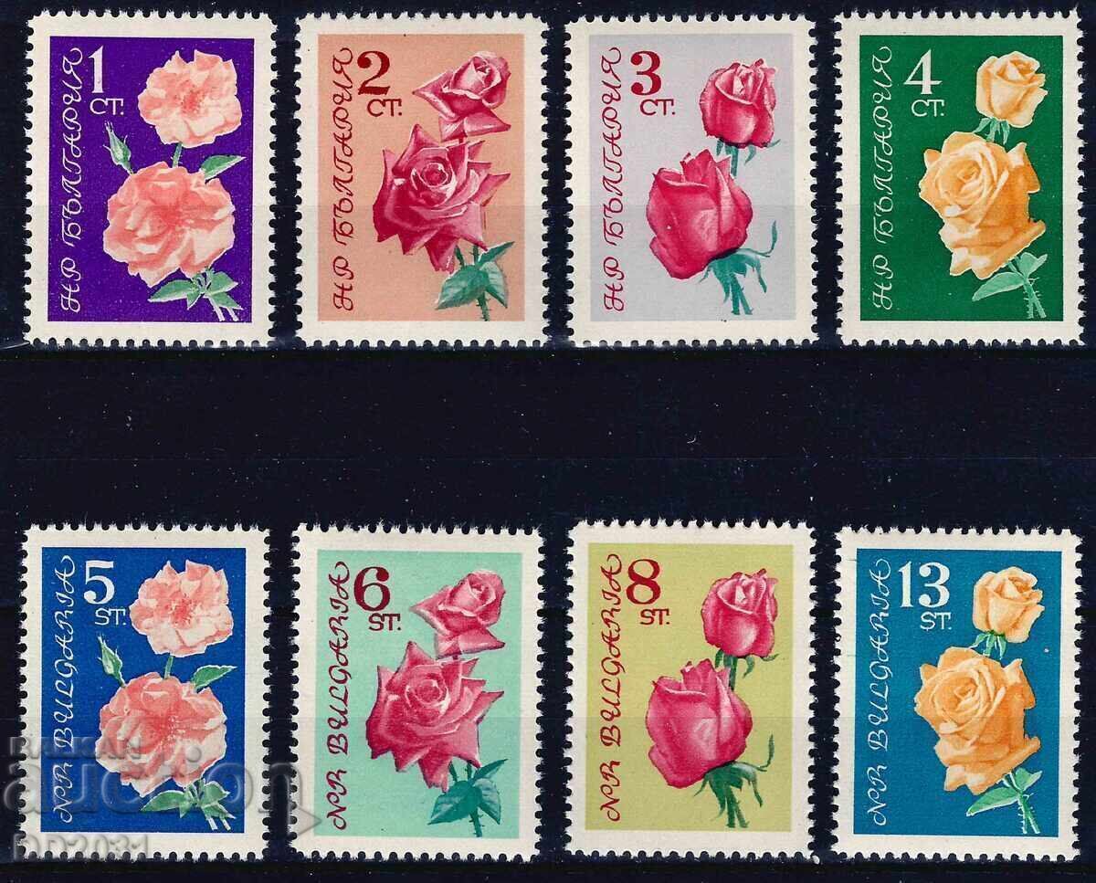 България 1962 - рози MNH България 1962 - рози MNH