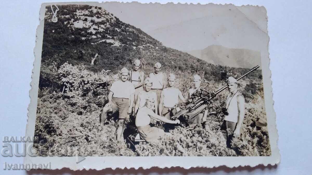 Rare anti-aircraft military photo