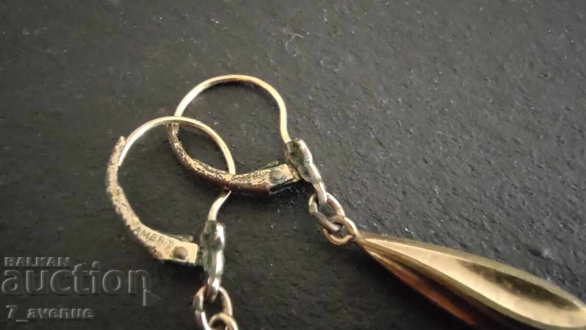 Автентични 100 годишни позлатени обеци с печати с цена € 69.00 | 134.95 лв.