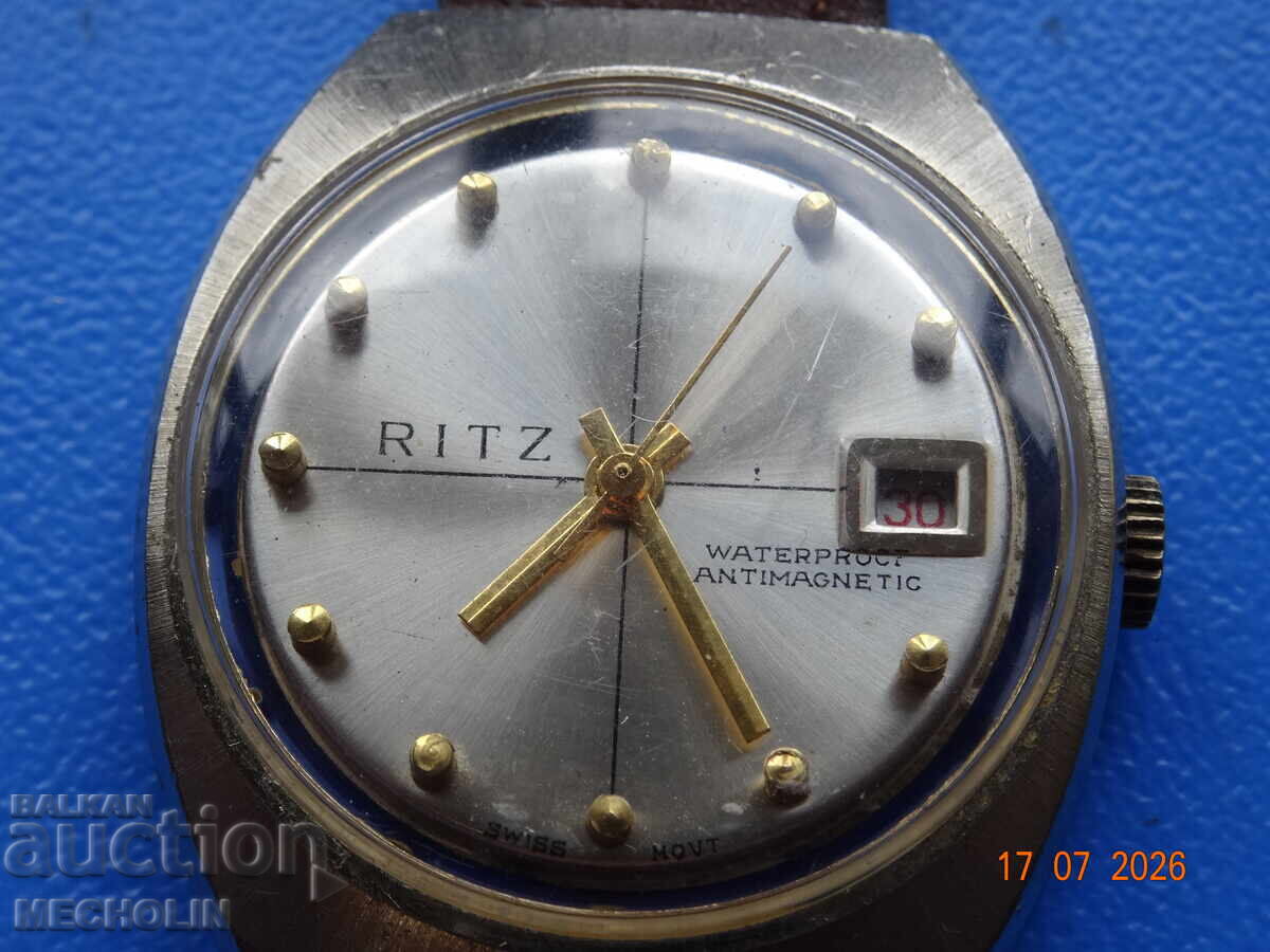 КОЛЕКЦИОНЕРСКИ ШВЕЙЦАРСКИ ЧАСОВНИК RITZ с цена € 21.00 | 41.07 лв. КОЛЕКЦИОНЕРСКИ ШВЕЙЦАРСКИ ЧАСОВНИК RITZ с цена € 21.00 | 41.07 лв.