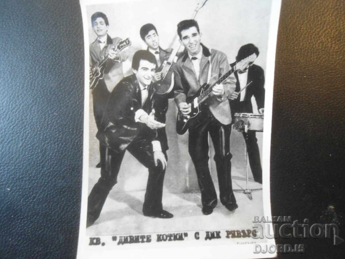 Παλιά φωτογραφία, συγκρότημα "THE WILD CATS" με τον DICK RIVERS Παλιά φωτογραφία, συγκρότημα "THE WILD CATS" με τον DICK RIVERS