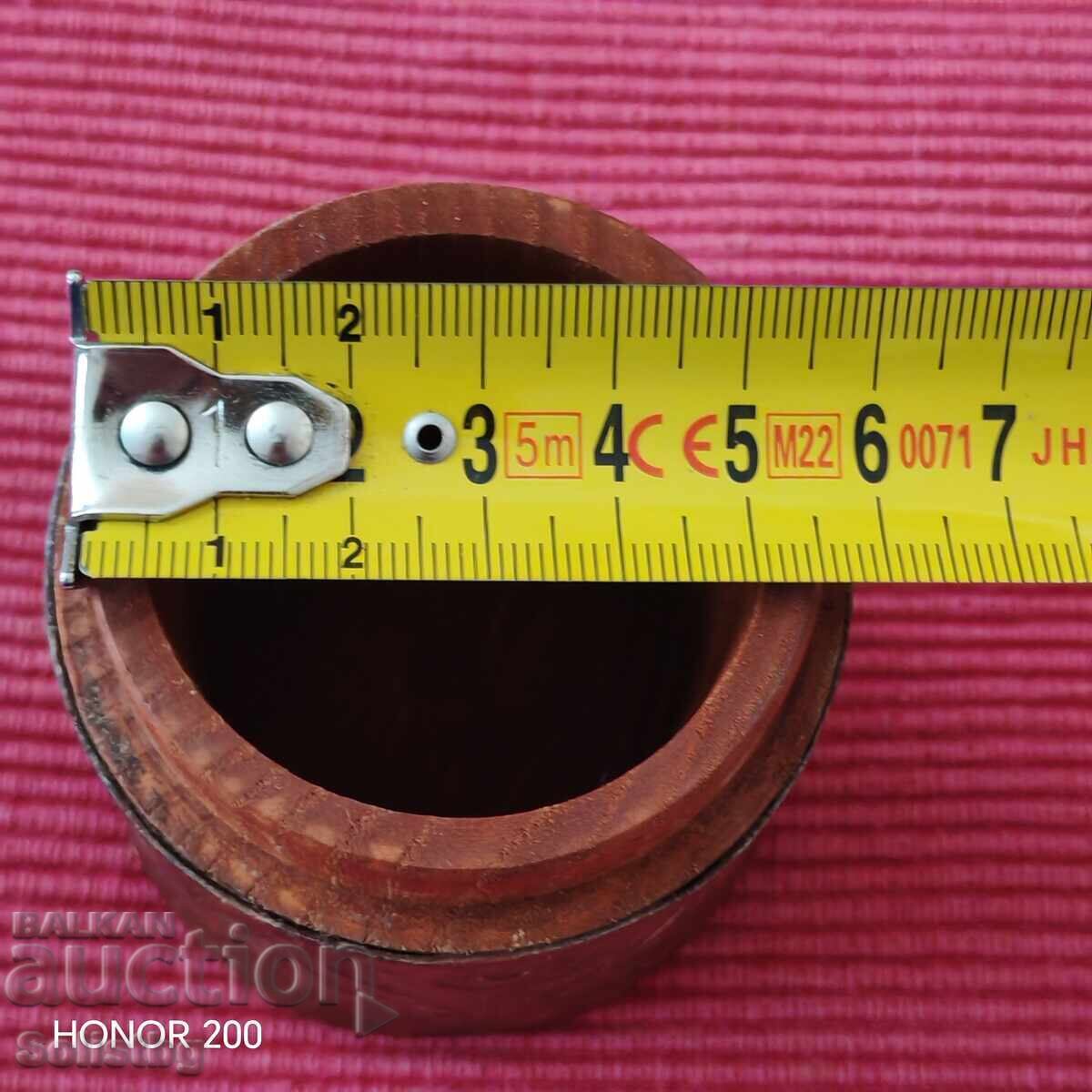 Old leather box 35 years BALKAN airlines - 7 Old leather box 35 years BALKAN airlines - 7