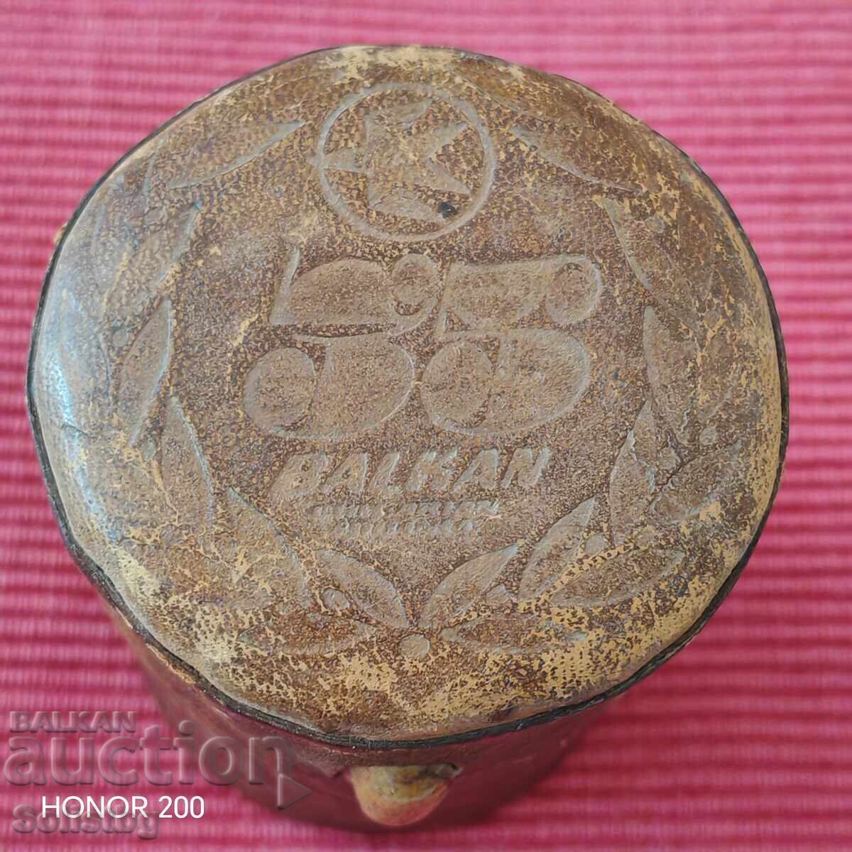 Old leather box 35 years BALKAN airlines Old leather box 35 years BALKAN airlines