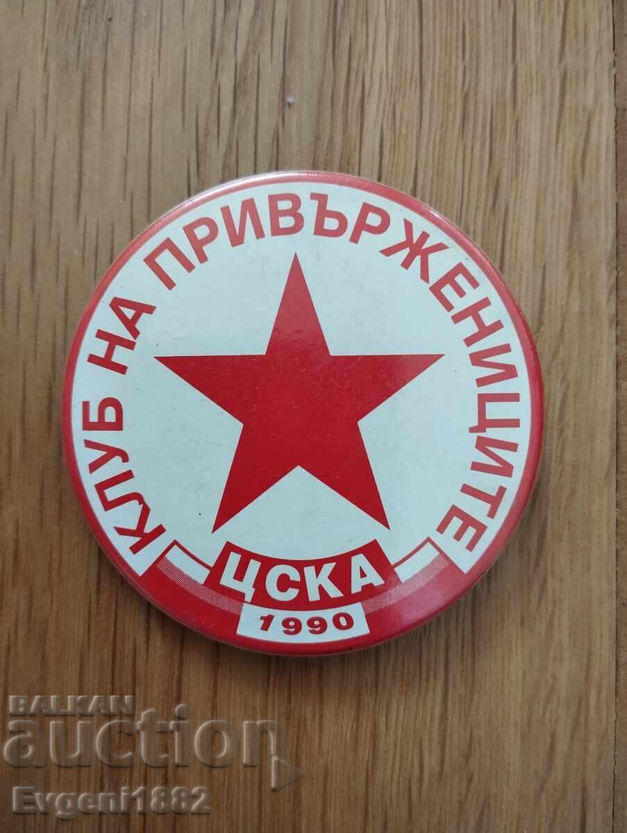 ЦСКА - Клуб на Привържениците 1990 г. Стара Значка Футбол ЦСКА - Клуб на Привържениците 1990 г. Стара Значка Футбол