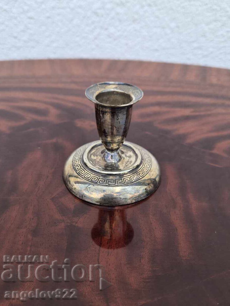 Licitație Suport de lumanare din metal placat cu argint!!!