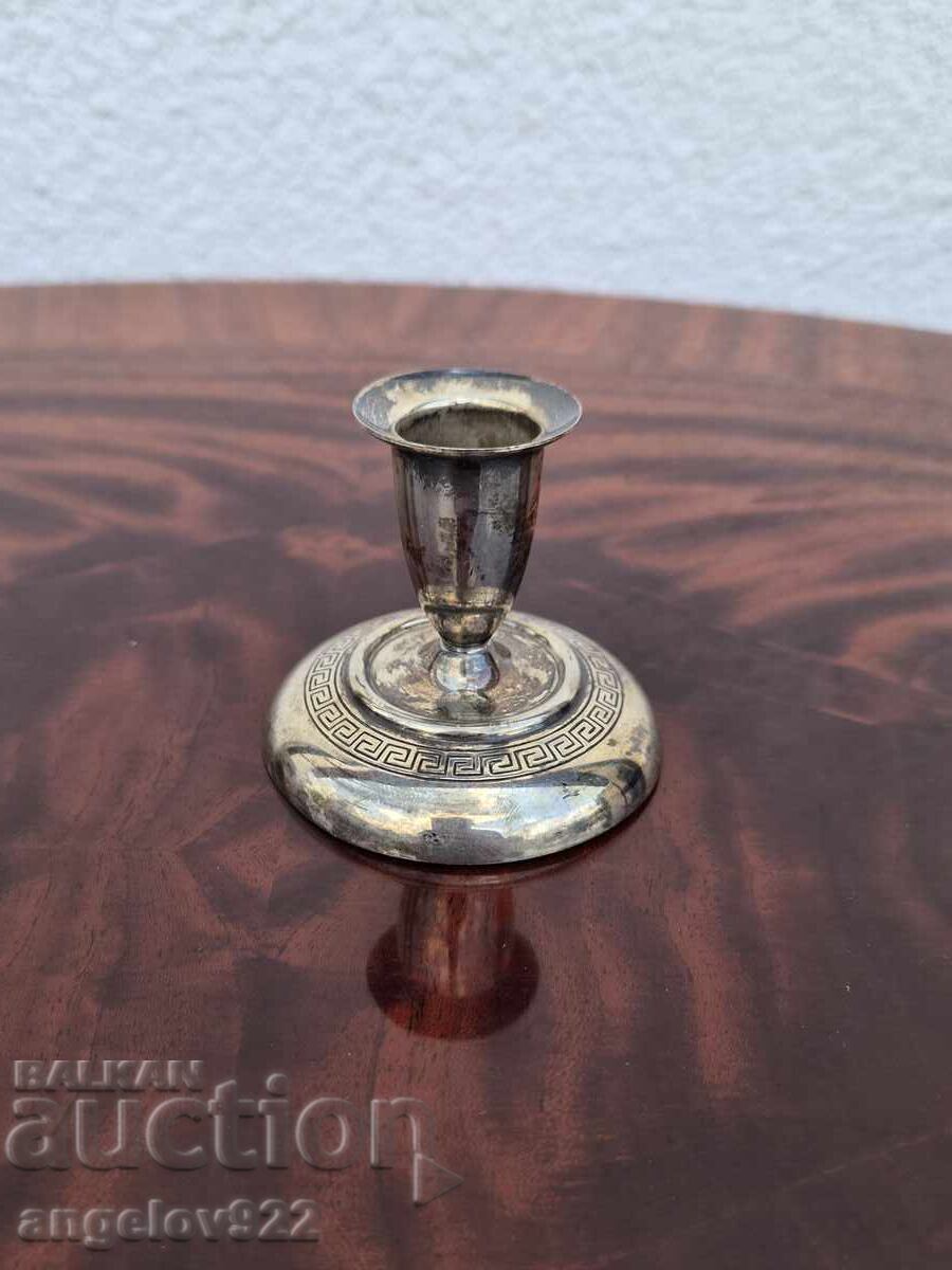 Suport de lumanare din metal placat cu argint!!!