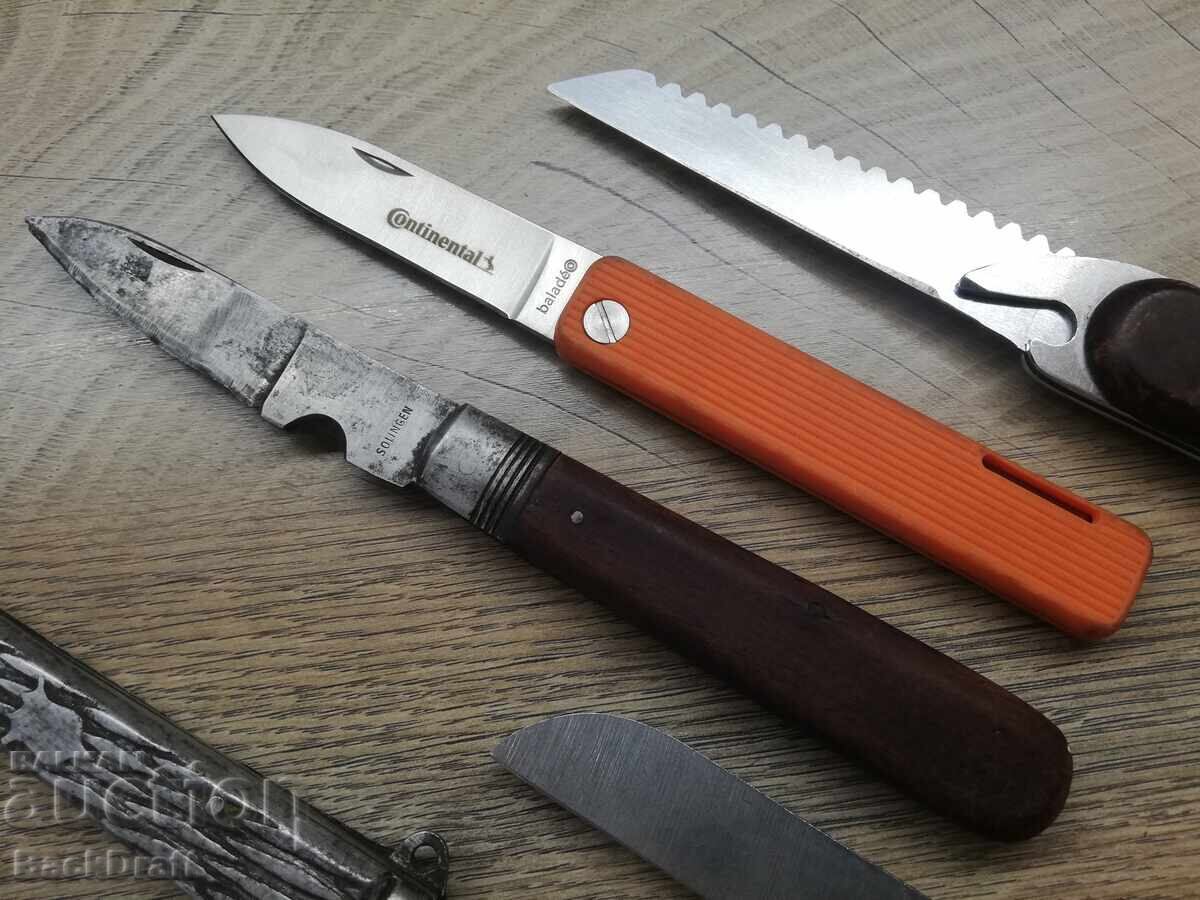 Παρτίδα Παλιά αναδιπλούμενα σουγιάδες, μαχαίρι, λεπίδα, μαχαιράκια με τιμή € 44.90 | 87.82 BGN