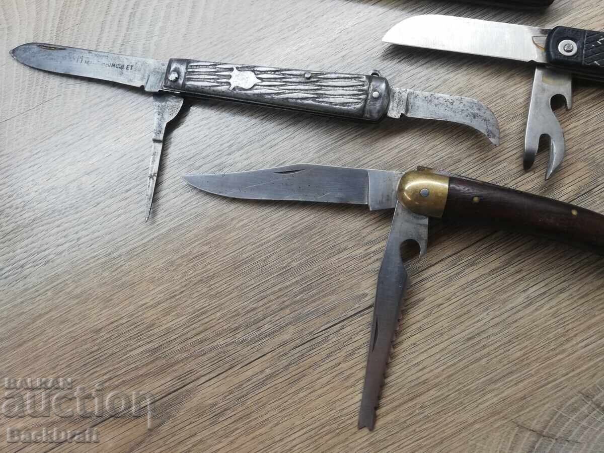 Δημοπρασία Παρτίδα Παλιά αναδιπλούμενα σουγιάδες, μαχαίρι, λεπίδα, μαχαιράκια