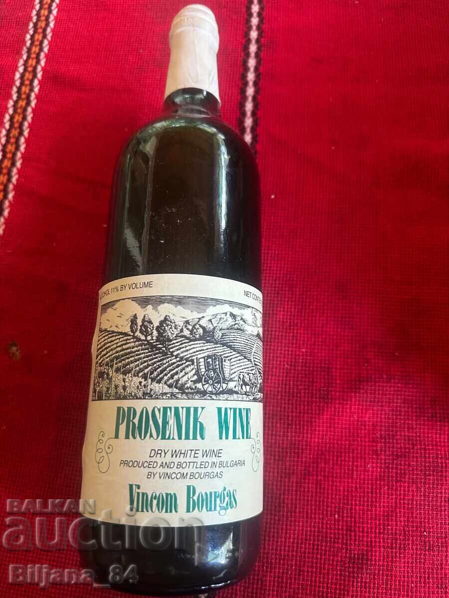 Παλαιό μπουκάλι λευκό κρασί Prosenik Wine Παλαιό μπουκάλι λευκό κρασί Prosenik Wine