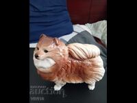 Antique porcelain figurine, Pomeranian