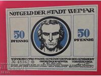 Banknote-Germany-Thuringia-Weimar-50 pfennig 1921