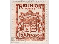 French Reunion-1933-Postage Due-Colony Coat of Arms, MLH