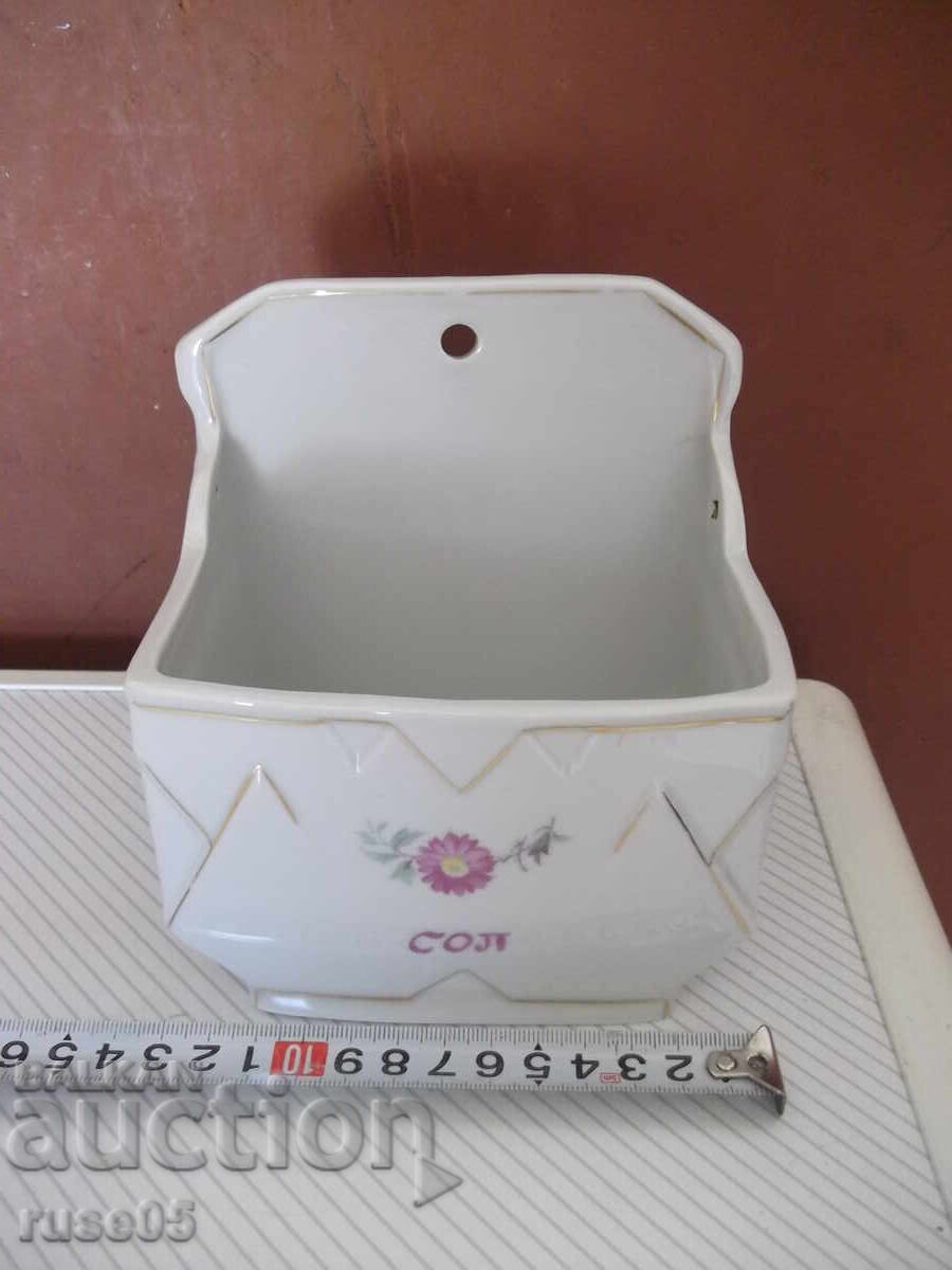 Old porcelain salt cellar Old porcelain salt cellar