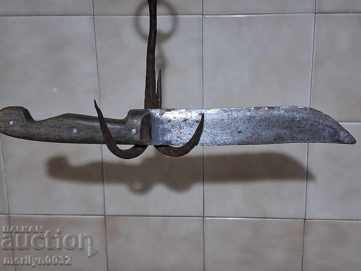 Ръчнокован овчарски нож без кания каракулак - 7 Ръчнокован овчарски нож без кания каракулак - 7
