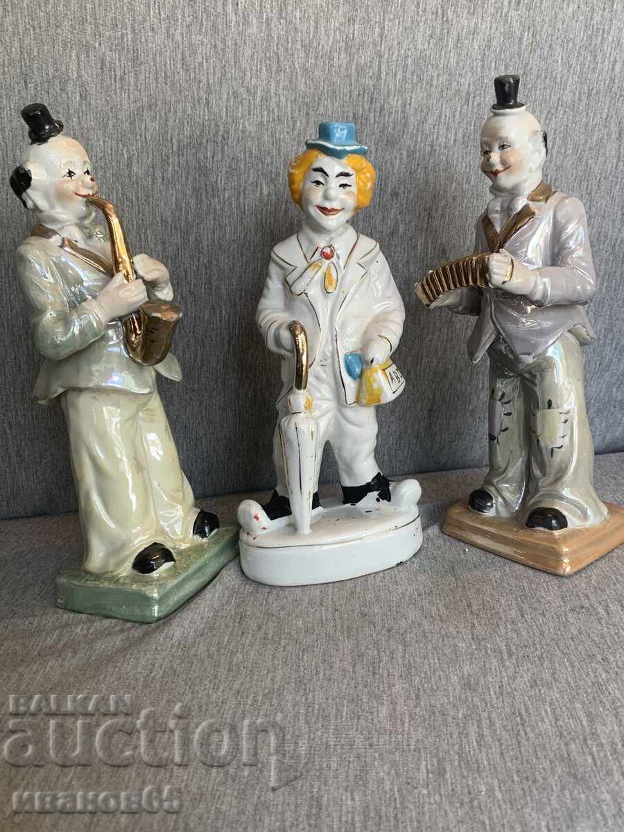 porcelain clowns lot - 7