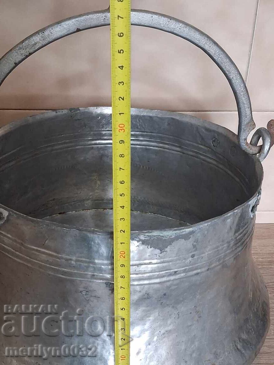 Доставка на Калайдисан котел, бакър, водник, медник меден съд