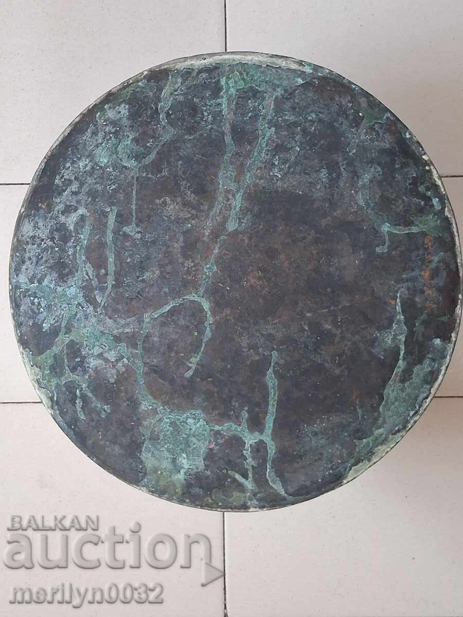 Калайдисан котел, бакър, водник, медник меден съд - 7