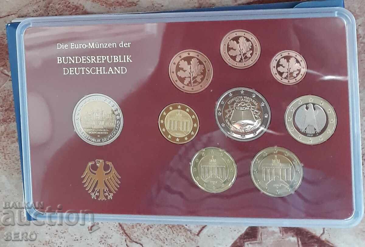 Auction Germany-SET 2007 G-Karlsruhe of 9 euro coins/2x2 euro/ Auction Germany-SET 2007 G-Karlsruhe of 9 euro coins/2x2 euro/