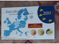 Germany-SET 2007 G-Karlsruhe of 9 euro coins/2x2 euro/