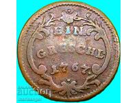 1 грош 1767 Австрия за  Чехия Прага Мария Терезия - рядка