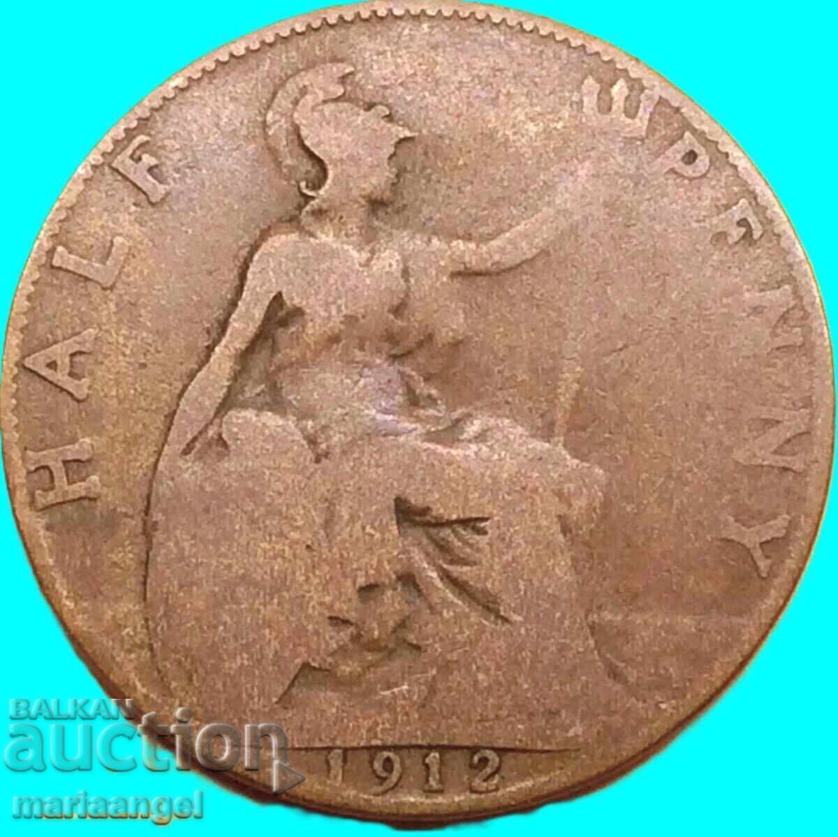 Livrarea Marea Britanie 1/2 penny 1912